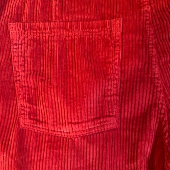 NWT Abercrombie & Fitch Red Wide Corduroy Pants - Picture 14 of 14